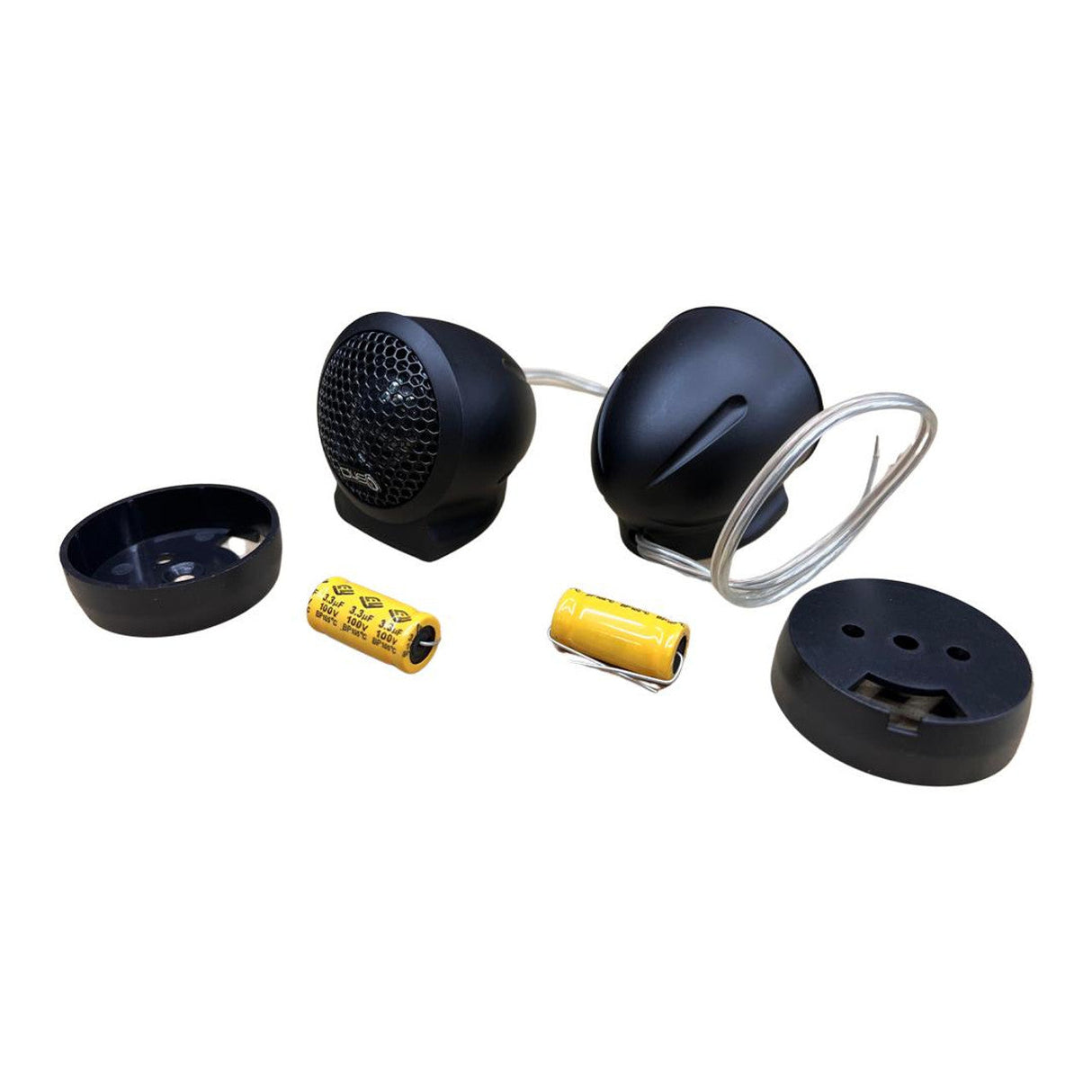 Down4sound D4S DW1 - Fine SILK Dome Tweeter + PODS - 80W RMS - 4 OHM (PAIR) Down4Sound