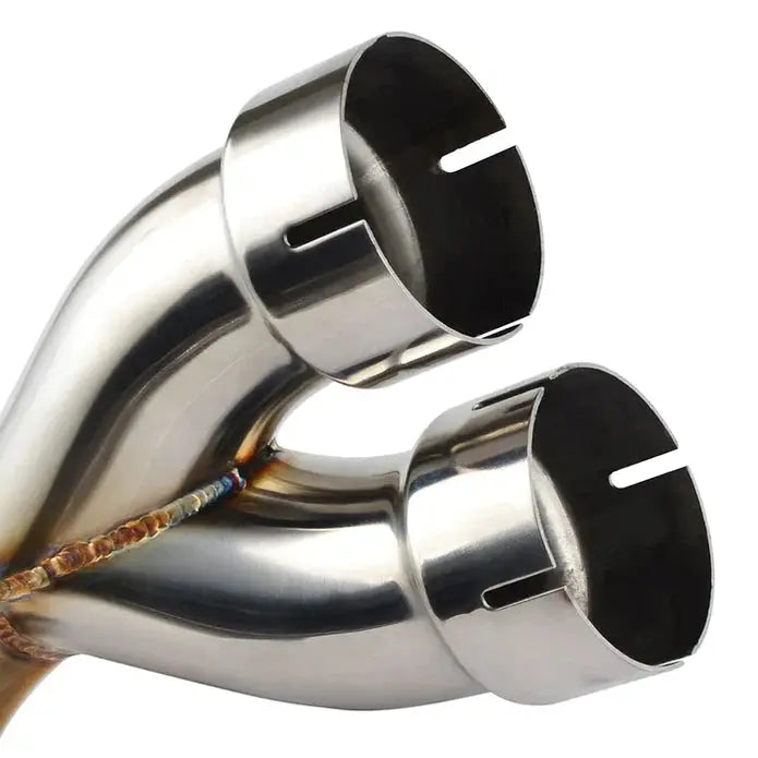 Downpipe Exhaust Y Middle Pipe Exhaust for 2006-2019 Yamaha YZF-R6 R600
