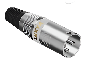 EBXYA XLR, 3 Pins Male Microphone Audio Cable Connector 1 Pack WHITE TekShack