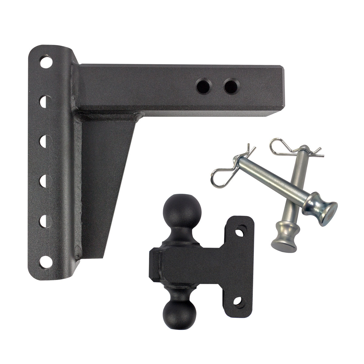 Bulletproof Extreme Duty 6” Drop/Rise Trailer Hitch 2.5" Box Steel Shank
