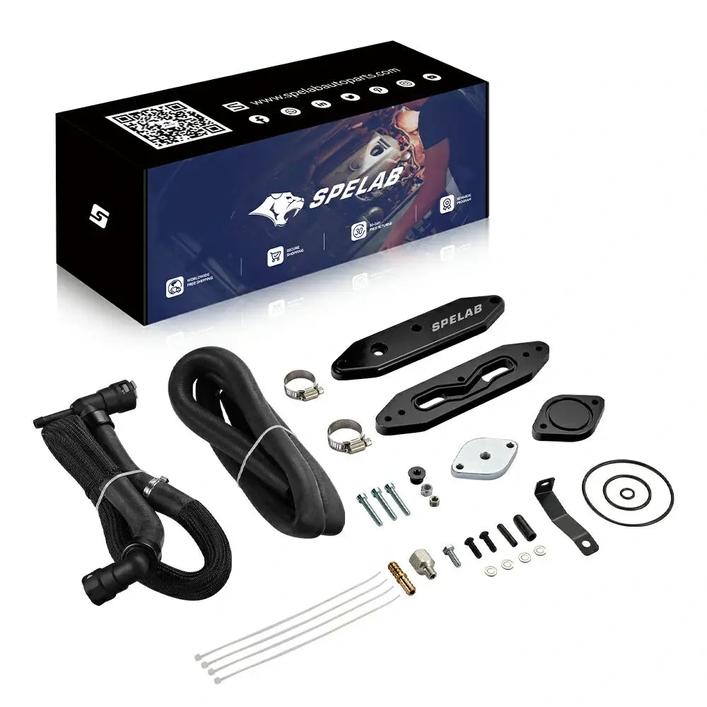 SPELAB 2011-2025 Ford 6.7L Powerstroke Diesel EGR Delete Kit w/Coolant Bypass Black