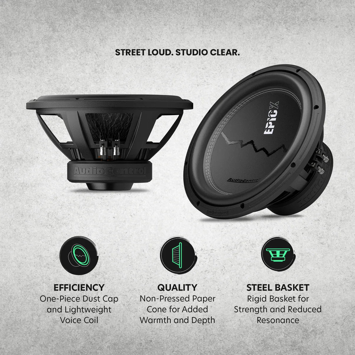 AudioControl EPICX 12 | 12" 500W RMS Subwoofer DVC AudioControl