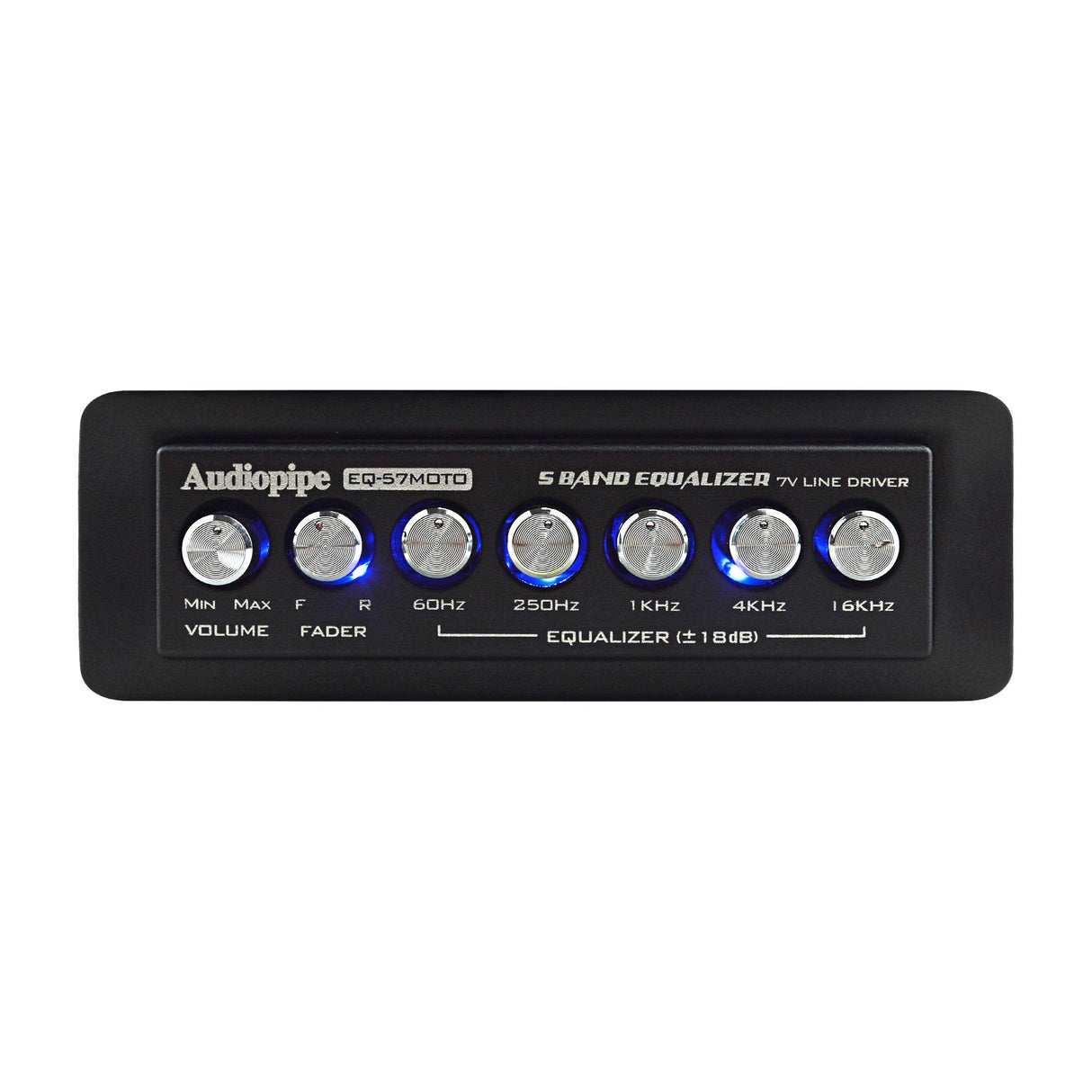 5 Band Graphic Equalizer with 7 V Line Driver (EQ-57MOTO) Audiopipe