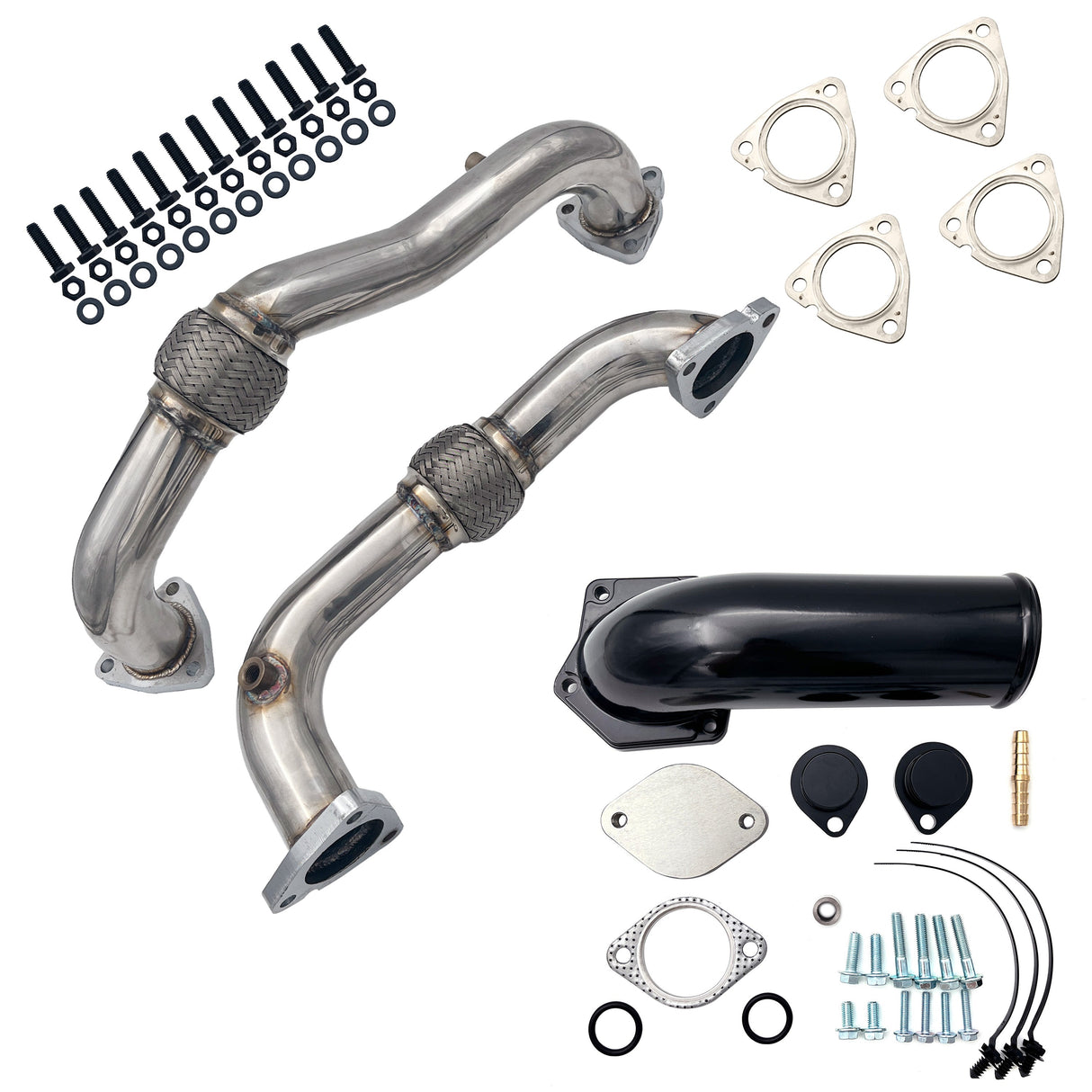 TruckTok 2008-2010 6.4L Ford Powerstroke 4" Cat & DPF Delete Pipe & EGR Delete Kit TruckTok