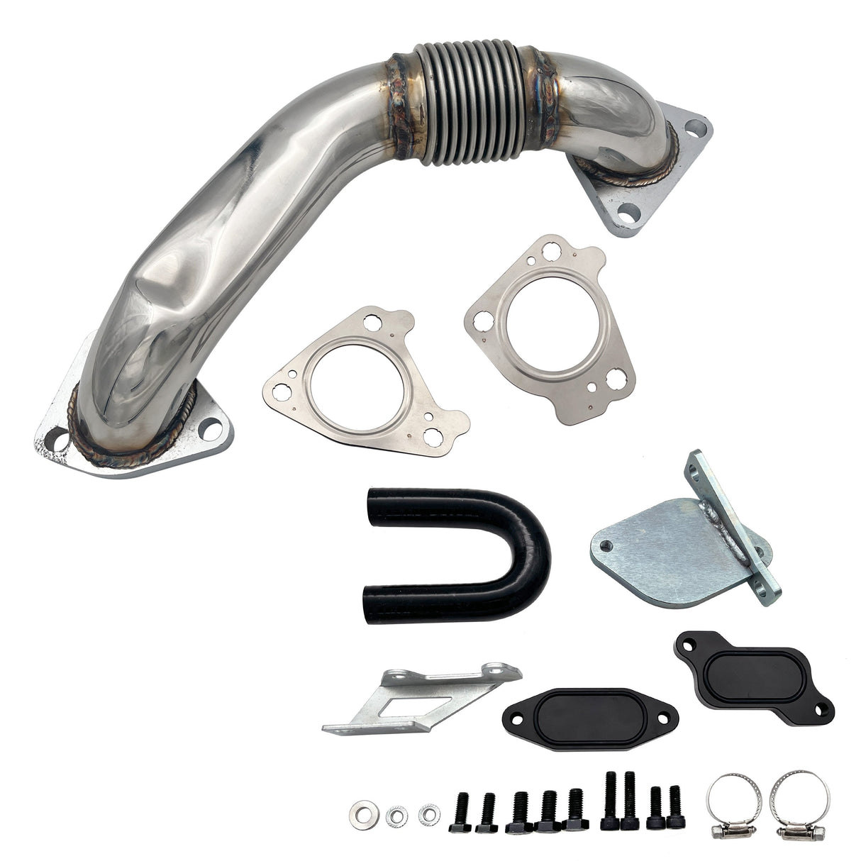TruckTok 2007.5-2010 6.6L Duramax LMM Passenger Up Pipe & EGR Delete Kit TruckTok