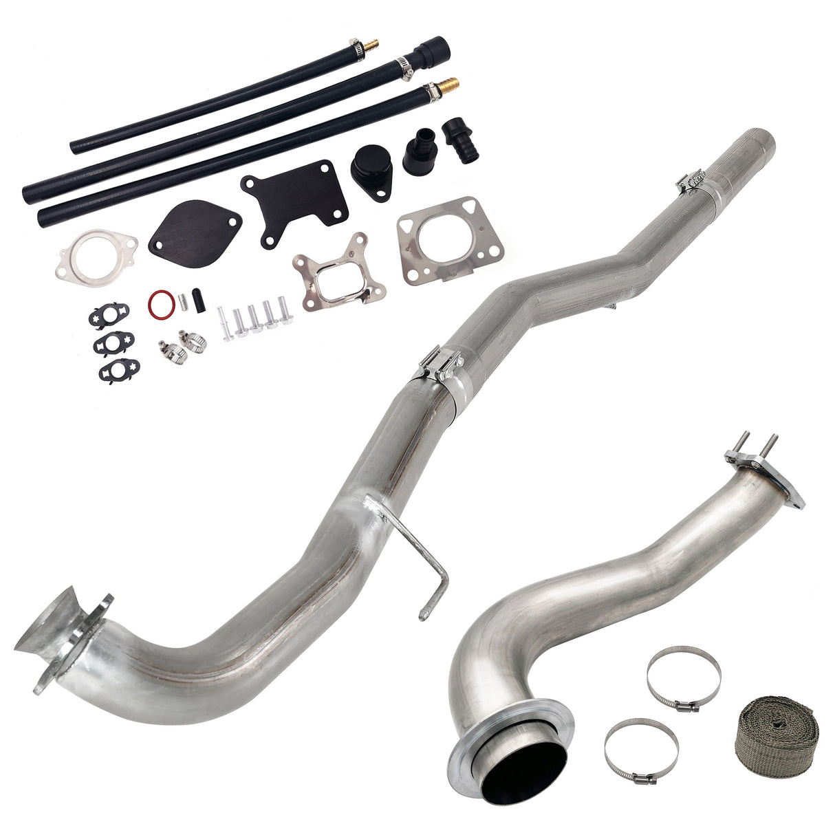 TruckTok 2017-2023 6.6L Duramax 4" DPF pipe & 3.5" Downpipe w/EGR Delete kit TruckTok