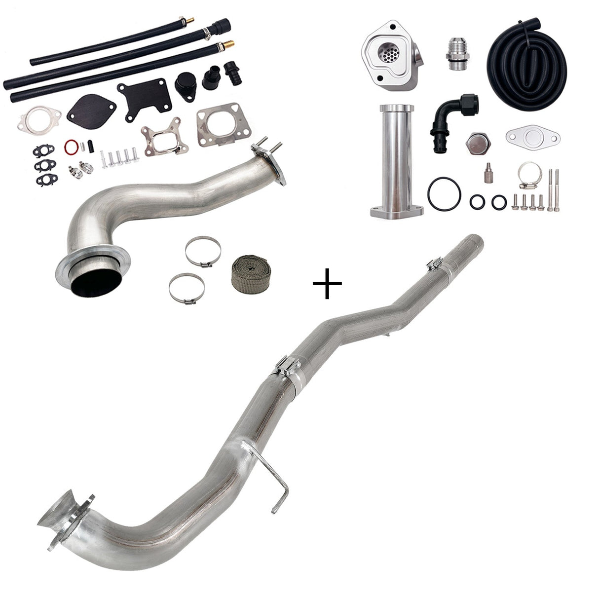 TruckTok 2017-2023 6.6L Duramax L5P DPF/CCV/EGR Delete & Downpipe w/Can Bus kit TruckTok