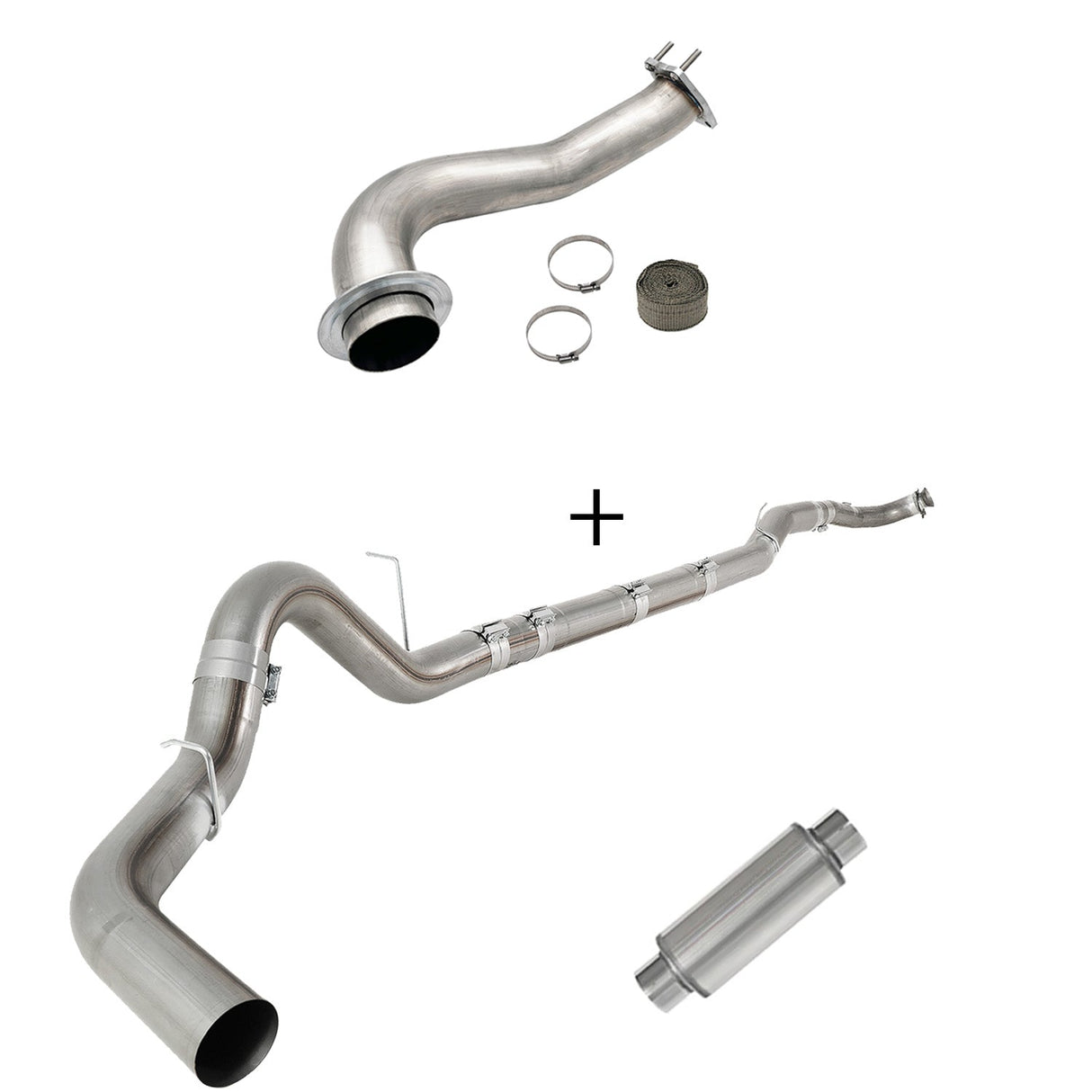 TruckTok 2017-2023 6.6L Duramax L5P DPF/CCV/EGR Delete & Downpipe w/Can Bus kit TruckTok