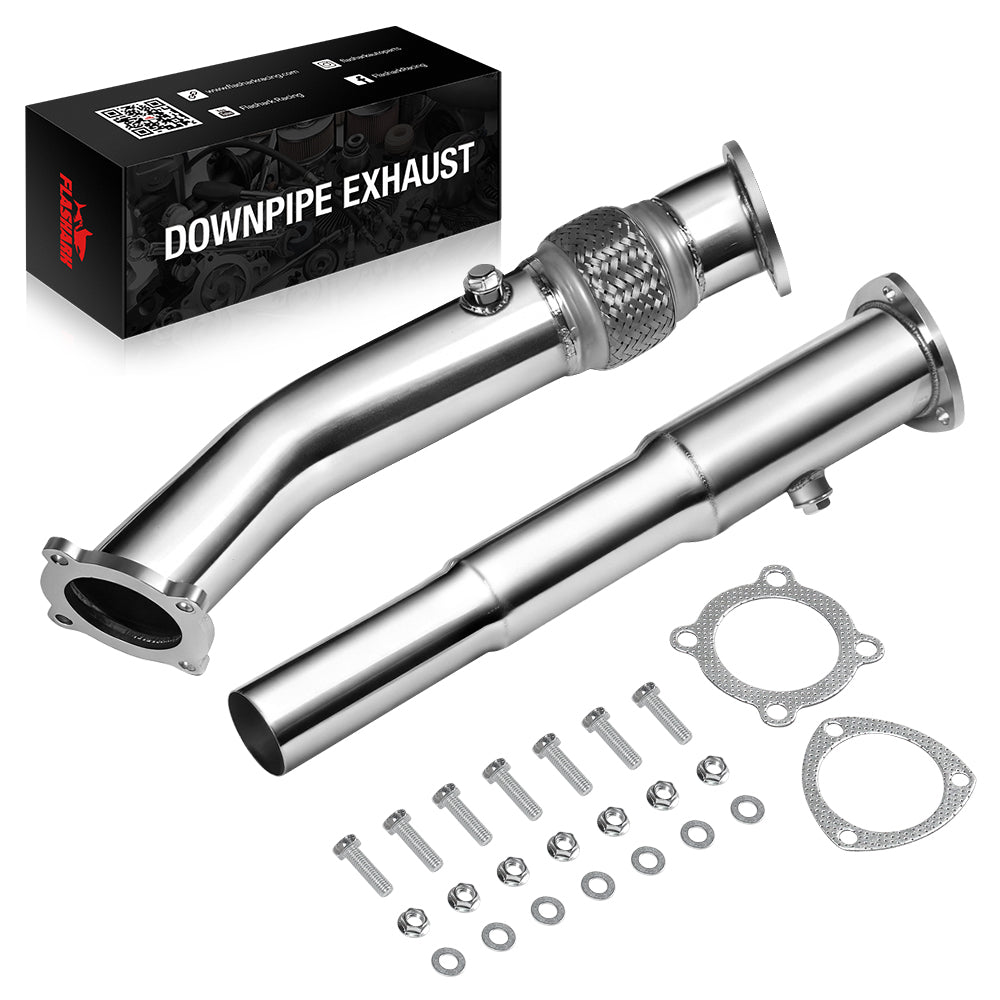 3 Inch Exhaust Turbo Downpipe for 1999-2004 Volkswagen VW MK4 Golf/Jetta/Beetle 1.8L Flashark