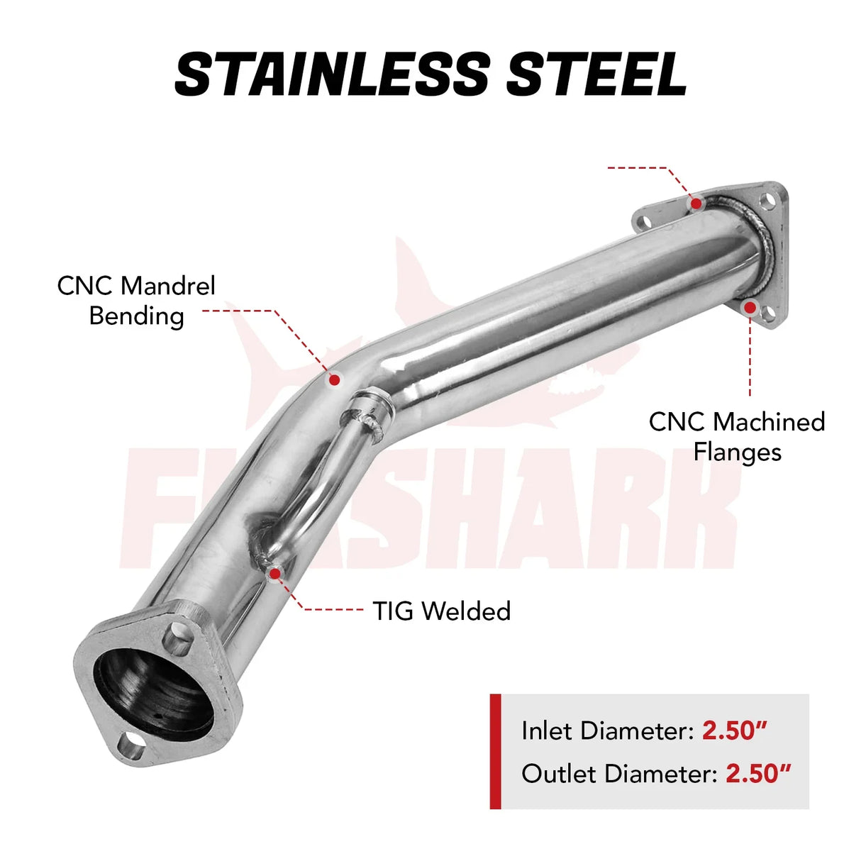 Downpipe Exhaust/Test Pipes for 2008-2013 Infiniti G37 Z34