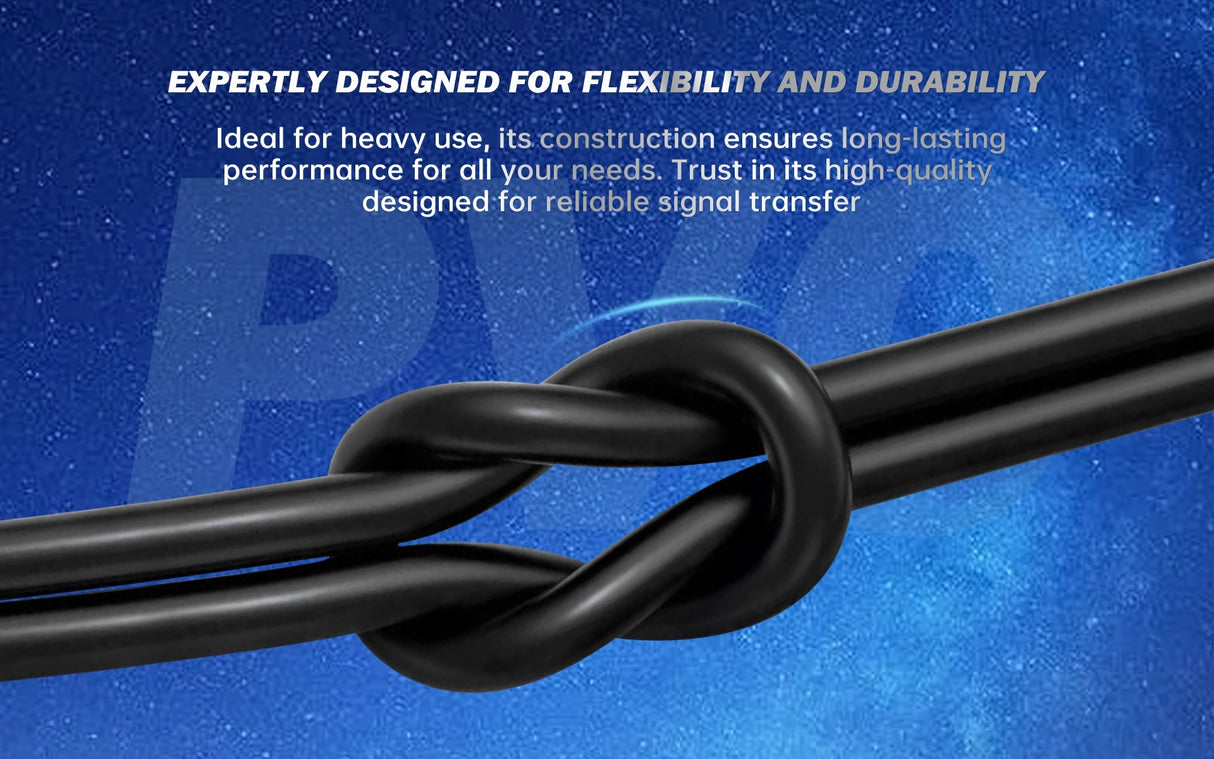 75’ Flex Soft Ethercon Cable (ETHR-823-75S) Audiopipe