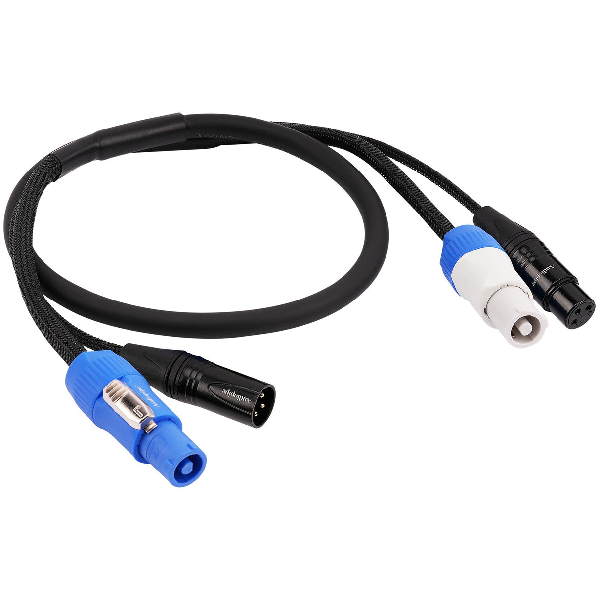 3Ft Extension Power Cable with Audio XLR Connectors (EX-PWC-AUD-3) Audiopipe