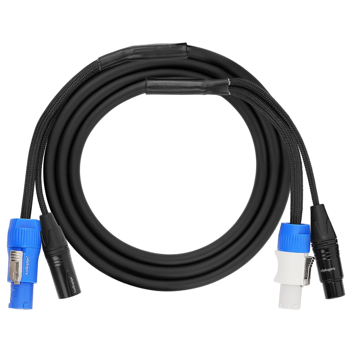 6Ft Extension Power Cable with Audio XLR Connectors (EX-PWC-AUD-6) Audiopipe