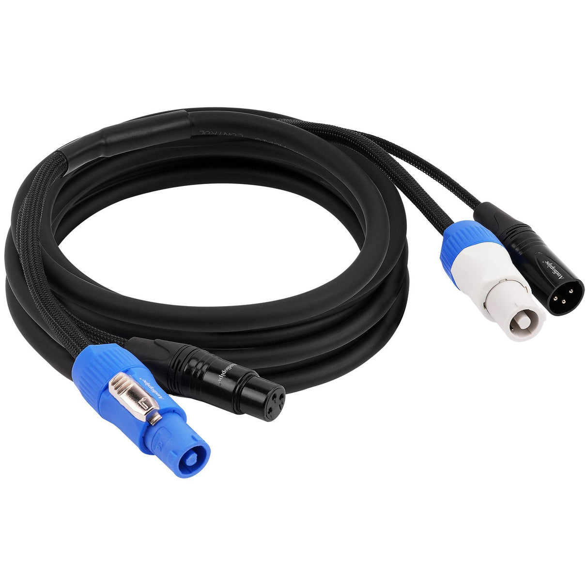 12Ft DMX Extension Cable with Power and XLR Connectors (EX-PWC-DMX-12) Audiopipe