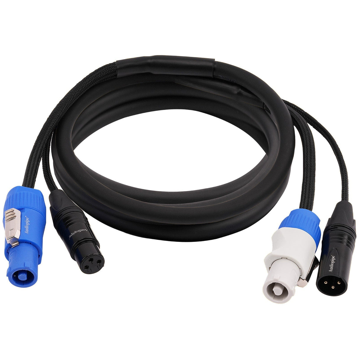 12Ft DMX Extension Cable with Power and XLR Connectors (EX-PWC-DMX-12) Audiopipe