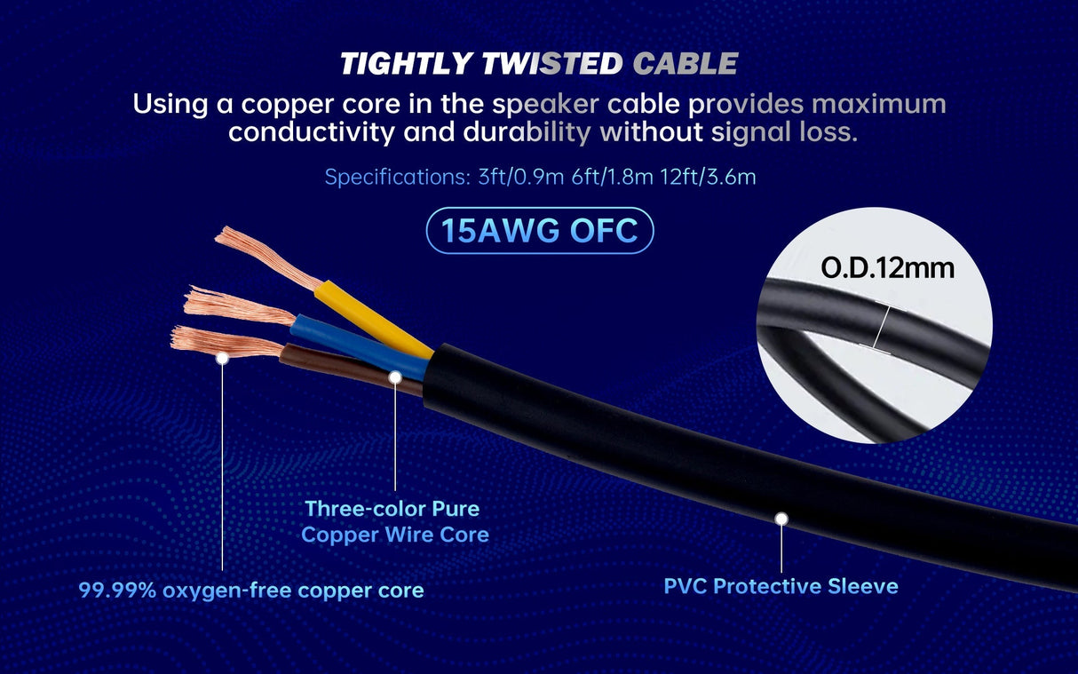12Ft DMX Extension Cable with Power and XLR Connectors (EX-PWC-DMX-12) Audiopipe