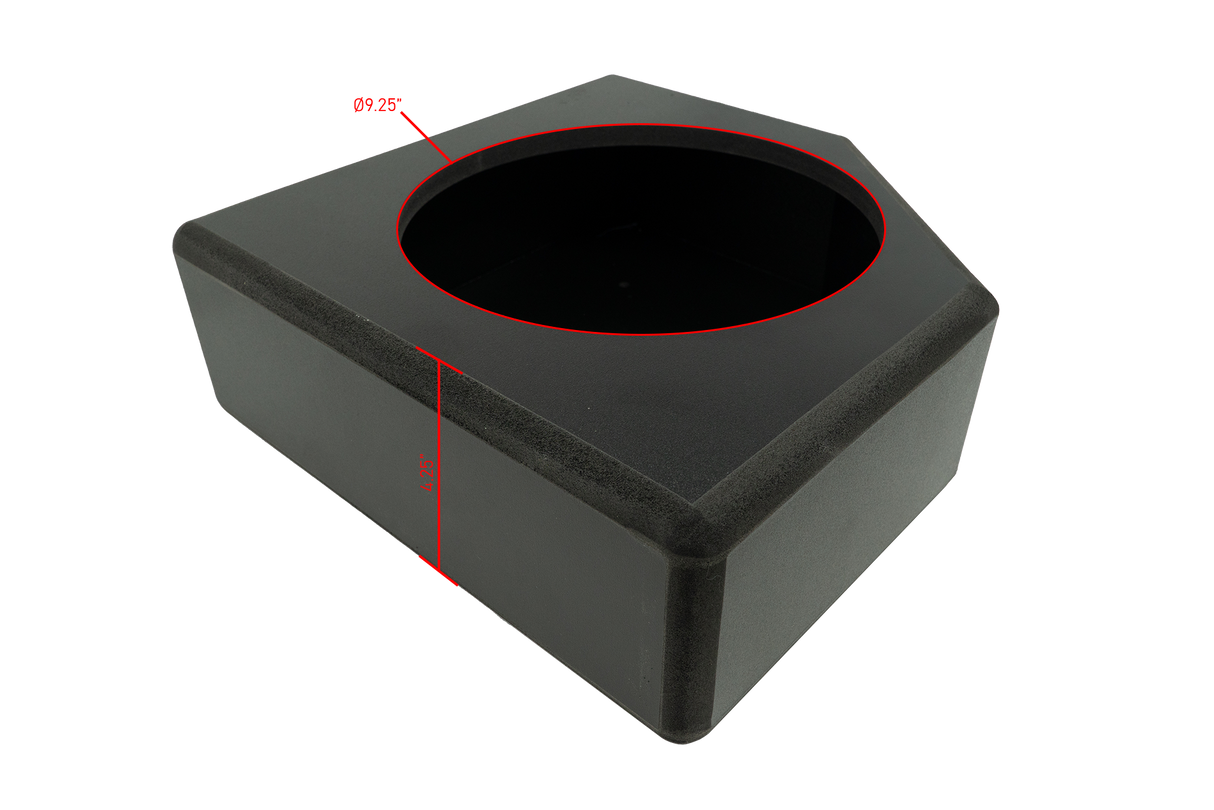 '17+ Can-Am® X3 Rear Low-Profile Passenger Side 10” Subwoofer Enclosure – Unloaded | UTVS-X3-ENC-LP-RPASS UTV Stereo