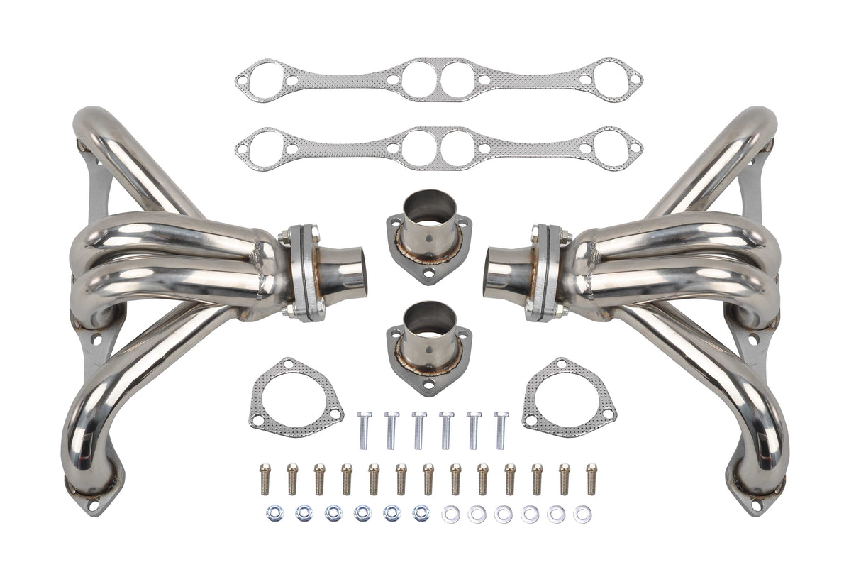 Exhaust Headers for 1955 + Chevy SBC Small Block Hugger V8 262 265 283 305 327 350 400