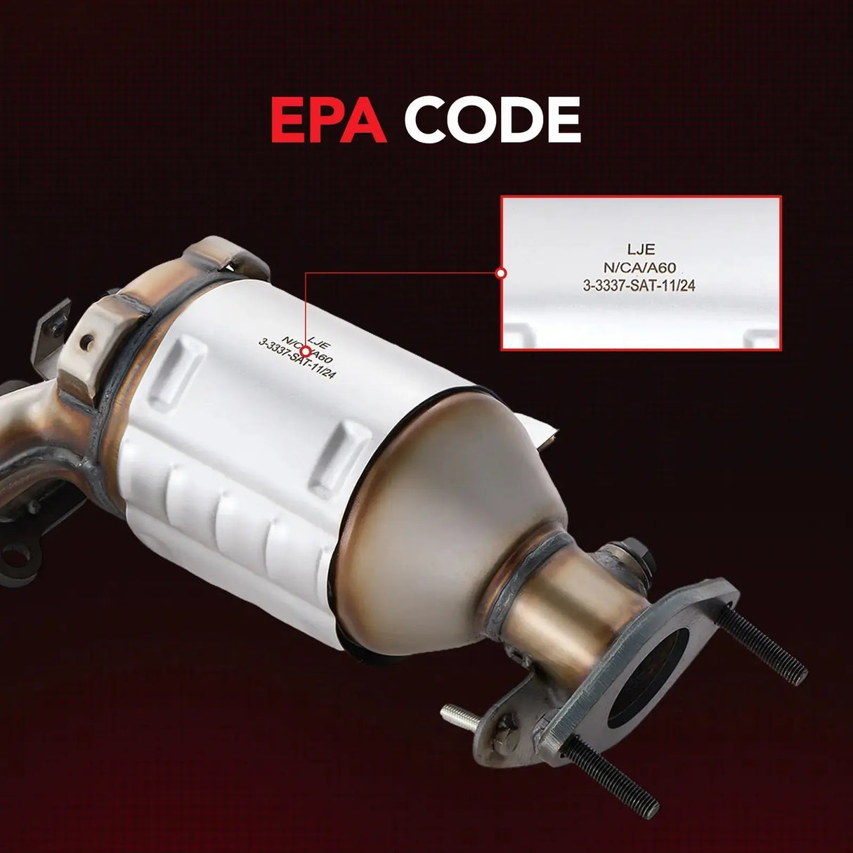 Exhaust Manifold Catalytic Converter for 2013-2019 Ford Explorer/Taurus/Edge/Flex & Lincoln 3.5L 3.7L