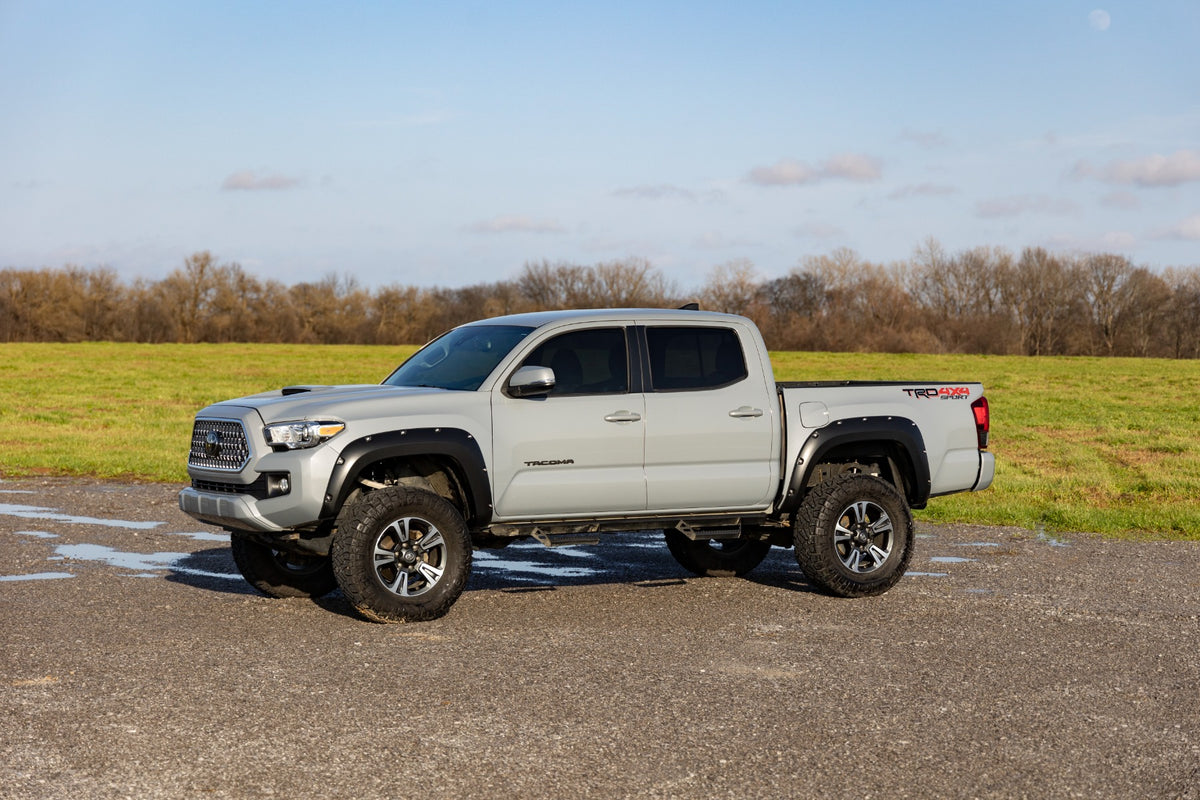 Pocket Fender Flares 202 Black Onyx Toyota Tacoma 2WD/4WD (2016-2023) Rough Country