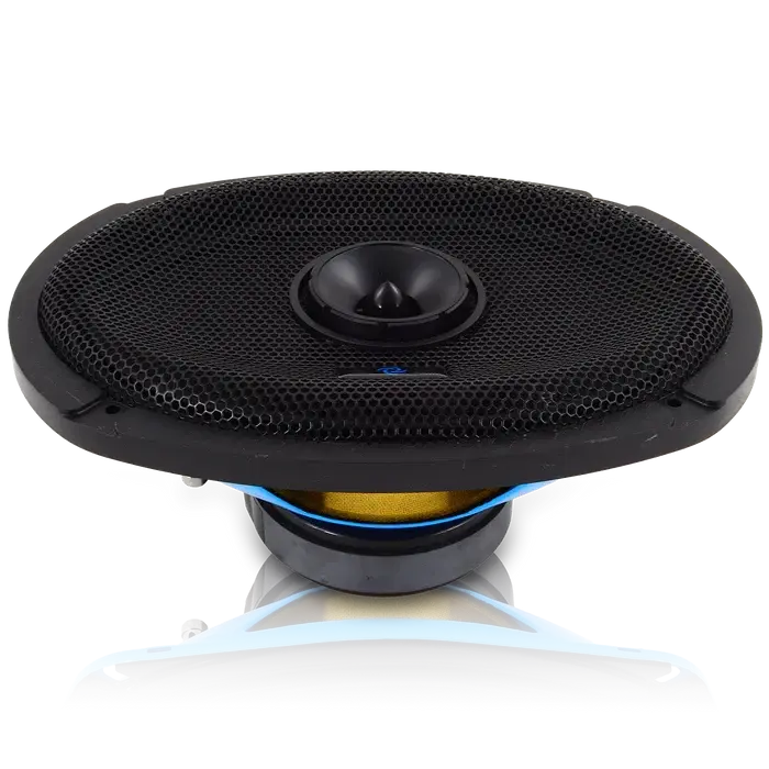 Galeforce F1-69 6x9" 100W RMS Marine Midrange Speakers w/ Bullet Tweeter (Pair)