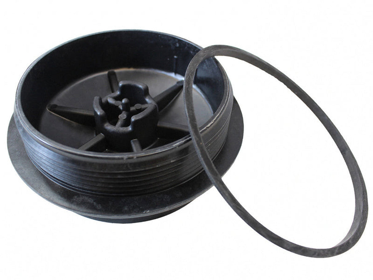 F81Z9G270BA OE Fuel Filter Cap With O-Ring, 1999-2003 Ford 7.3L Powerstroke Ford OEM