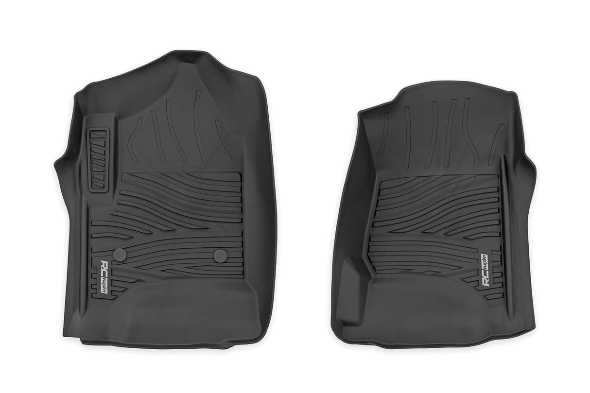 Flex-Fit Floor Mats Front Silverado/Sierra 1500/2500HD/3500HD (14-19 & Classic) Rough Country