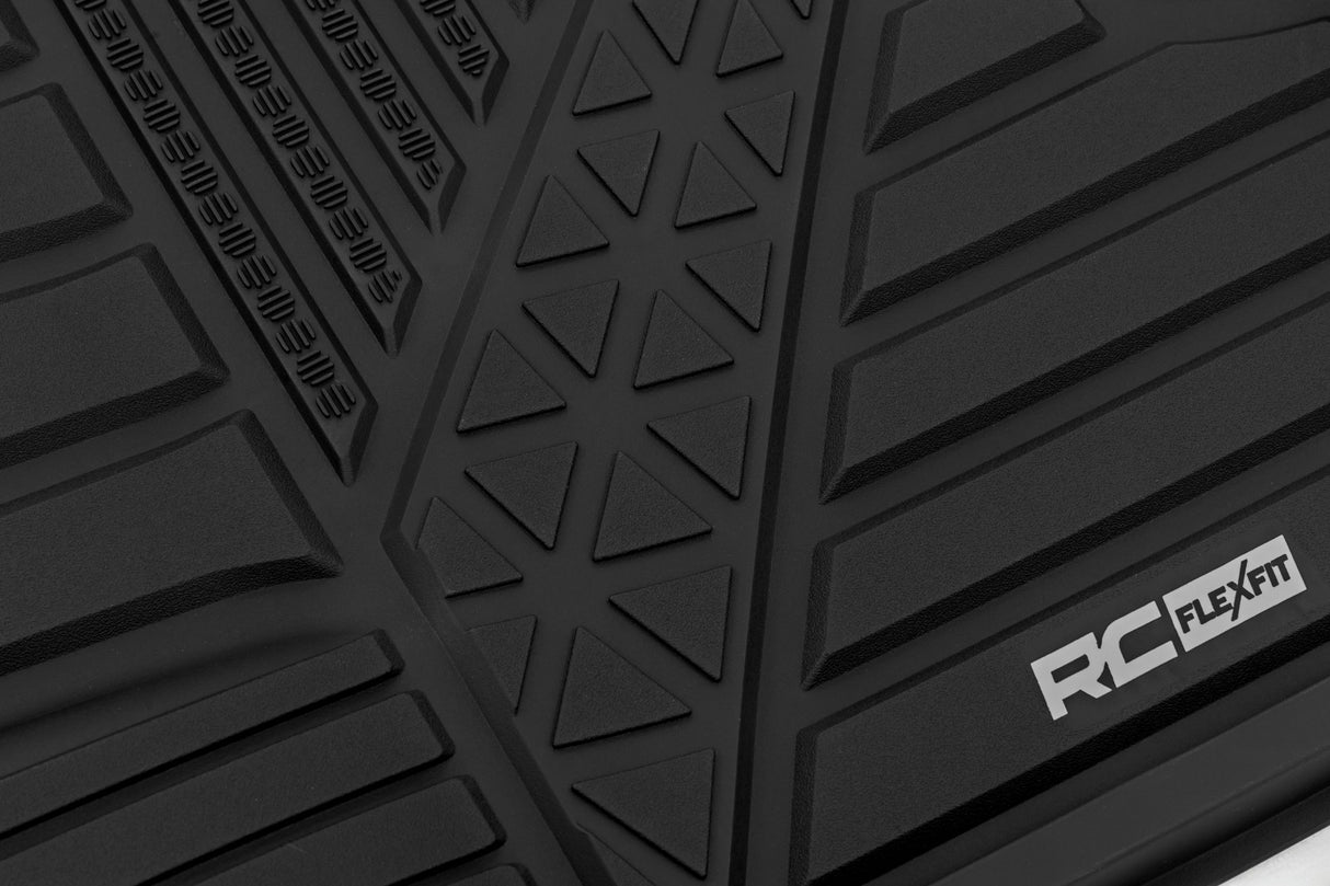 Flex-Fit Floor Mats FR & RR Crew Ram 1500 2WD/4WD (2025-2026) Rough Country