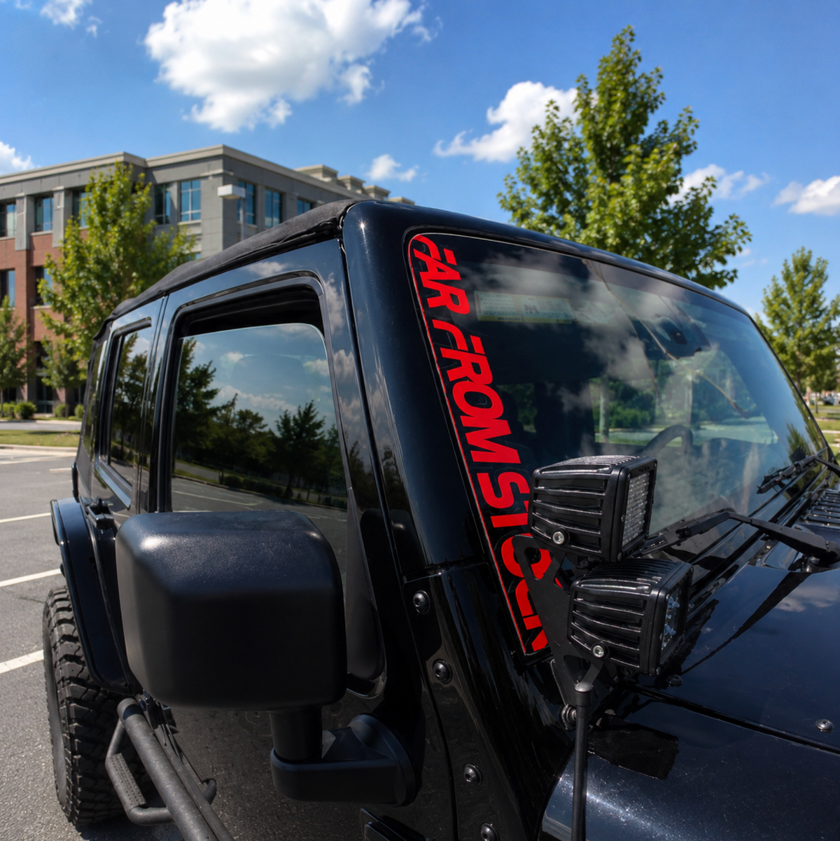17" FFS Jeep JK Windshield Pillar Decal