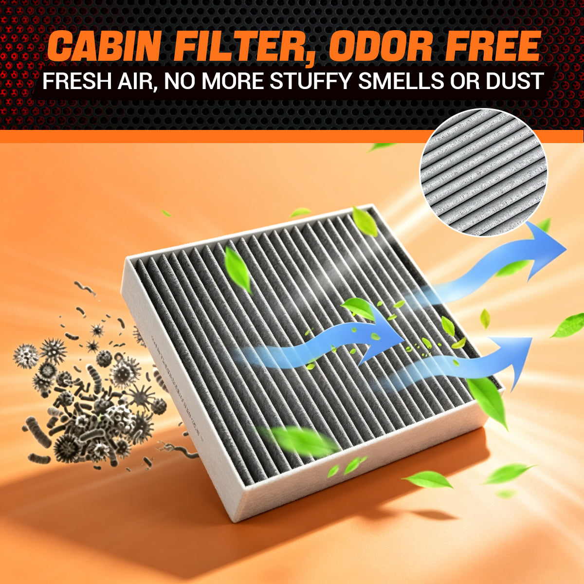Trucktok 2014-2019 Silverado Sierra Cabin Air Filter Replaces CP809 23281440 TruckTok