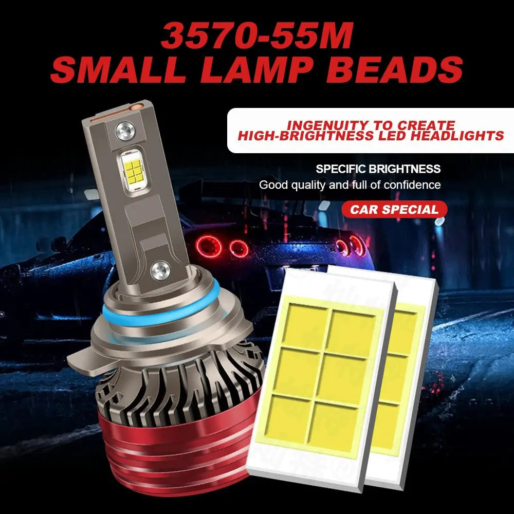 9005/HB3 9012 H11 H7 H4 LED Headlight Bulbs 110W 6400LM 6000K Super Bright White | 2 Bulbs for Chevy/Ford/Dodge/Jeep/BMW/Nissan/Toyota/Honda