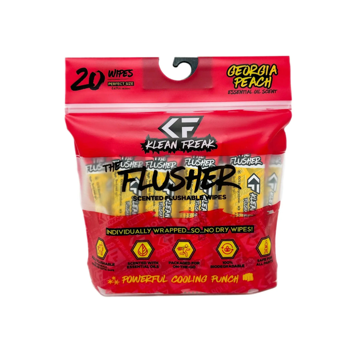 The Flusher 20 Pack - Flushable Wipes Klean Freak