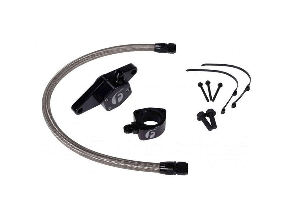 Fleece Coolant Bypass Kit VP w/ Stainless Steel Braided Line, 1998.5-2002 Dodge 5.9L Cummins Fleece Performance