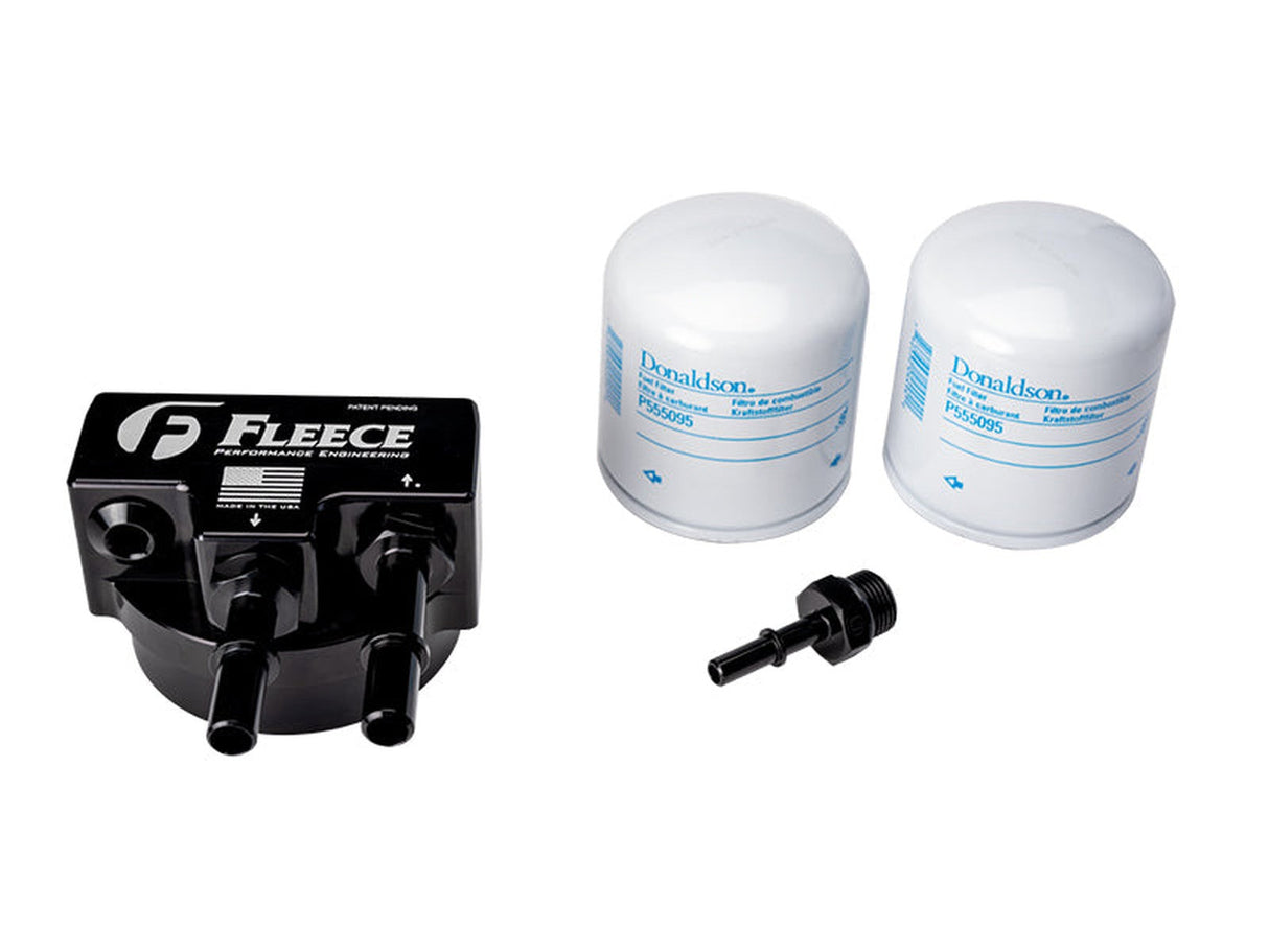 Fleece Engine Mounted Filter Assembly, 2011-2024 6.7L Ford Powerstroke Fleece Performance
