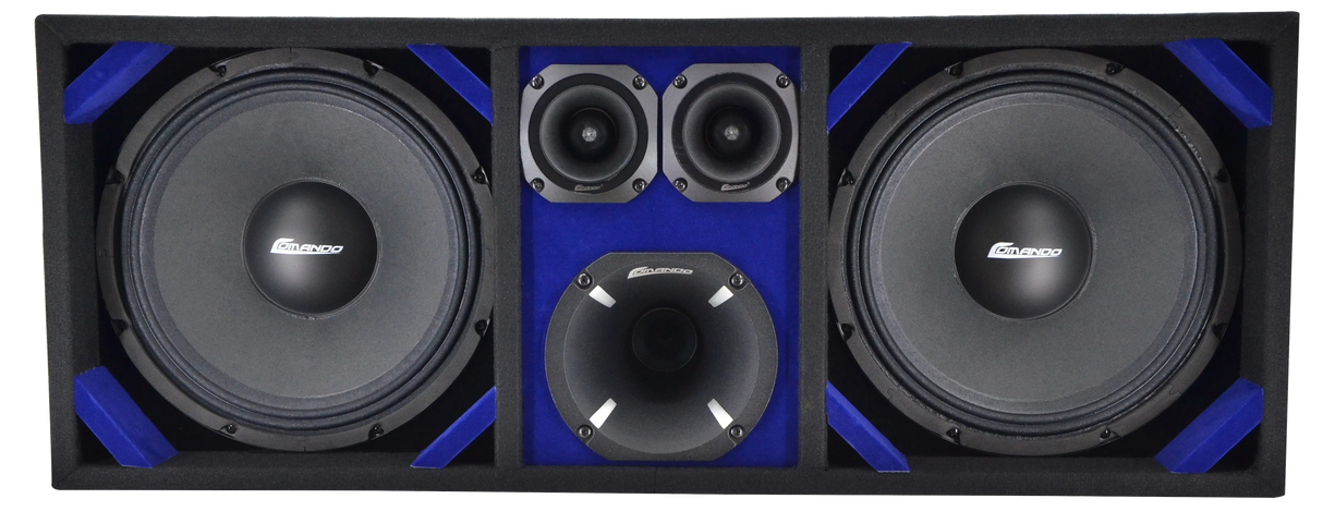 KTPON-212BLACK | KITIPON DOUBLE 12’’ BLACK-BLUE Comando Audio Inc.