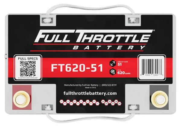 Full Throttle Battery FT620-51 High Performance AGM Battery