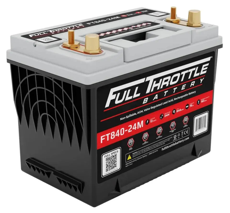 Full Throttle Battery FT840-24M High Performance AGM Battery