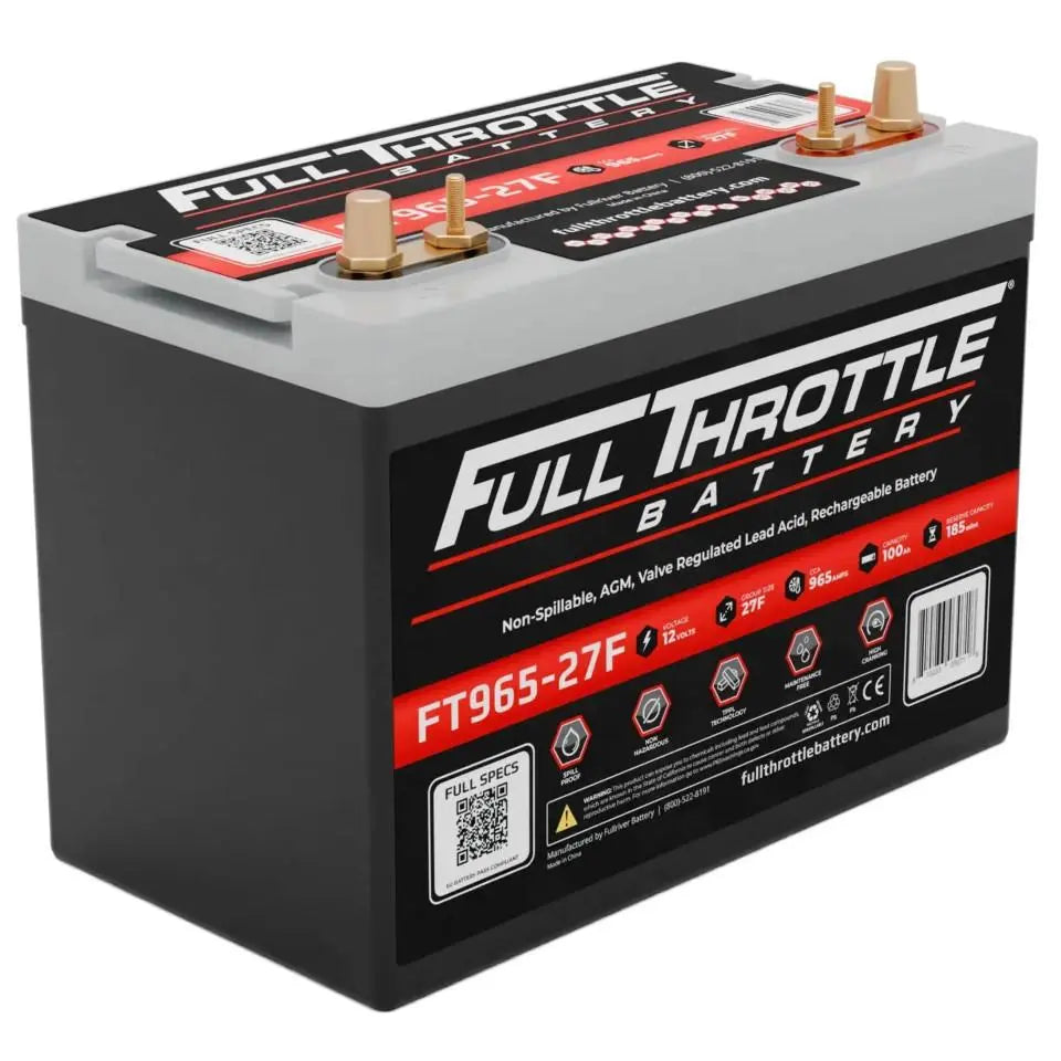 Full Throttle Battery FT965-27F High Performance AGM Battery