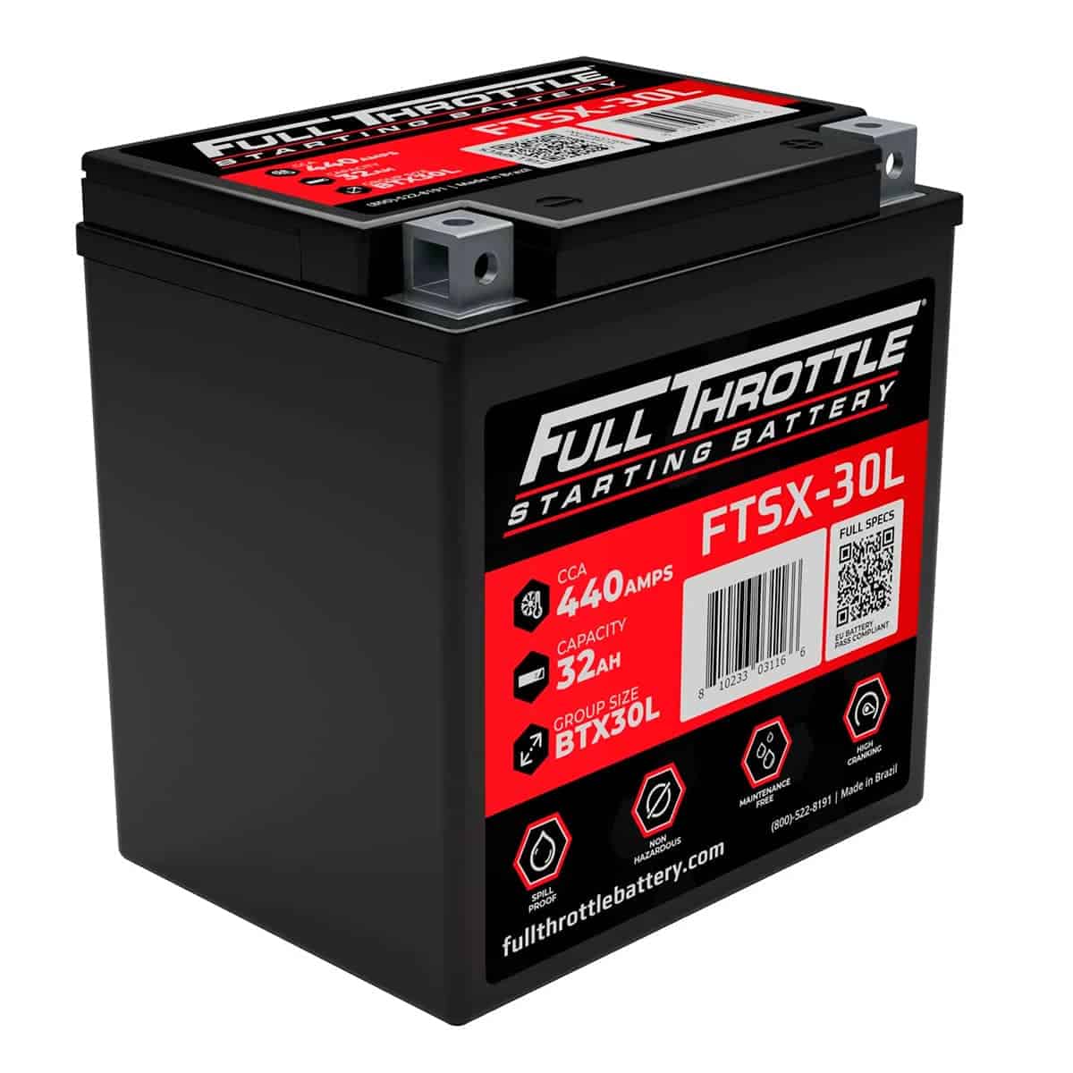 FTSX-30L Battery by Full Throttle, Polaris Size