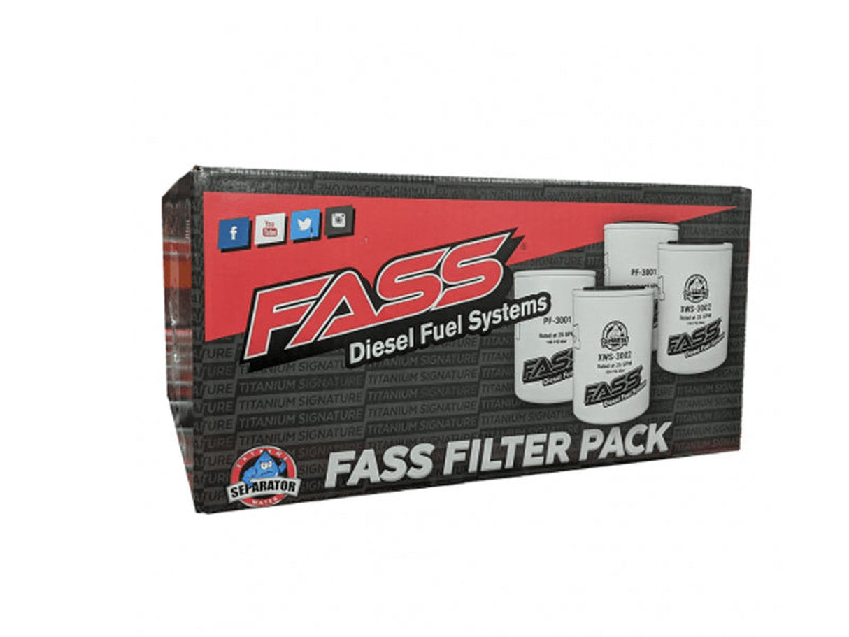 FASS Fuel Systems Filter Pack, Duramax, Cummins, Powerstroke FASS Diesel Fuel Systems
