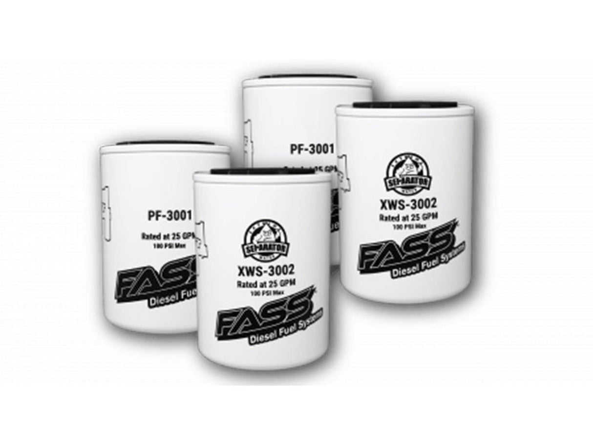 FASS Fuel Systems Filter Pack, Duramax, Cummins, Powerstroke FASS Diesel Fuel Systems