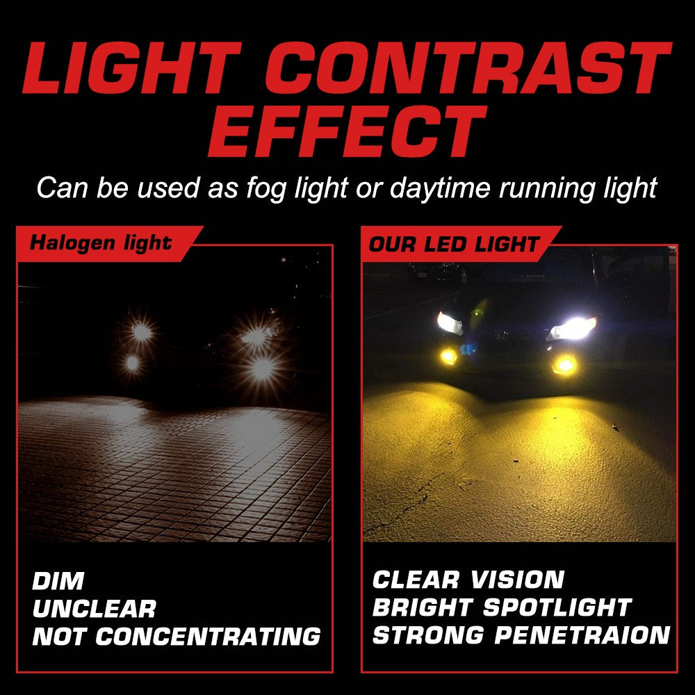 9005 H4 H7 H11 LED Fog Light Bulbs 15W 6000K | 2 Bulbs for 2005-2015 Toyota Tacoma 2008-2010 Toyota Highlander and More Flashark