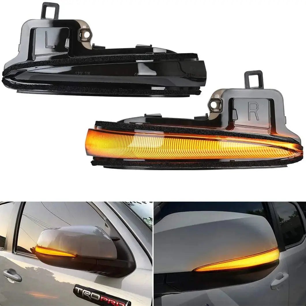 LED Side Mirror Turn Signal Lights, Sequential Dynamic Indicator Strip for 2016-2021 Toyota Tacoma, 2019-2021 RAV4 XA50,2020 Highlander XU70, Alphard Velltire Lexus LM