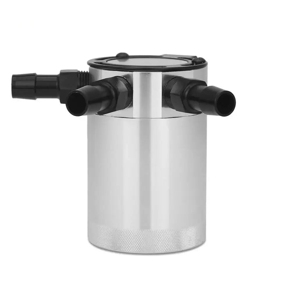 Flashark Universal Aluminum Racing Baffled 3-Port Oil Catch Can