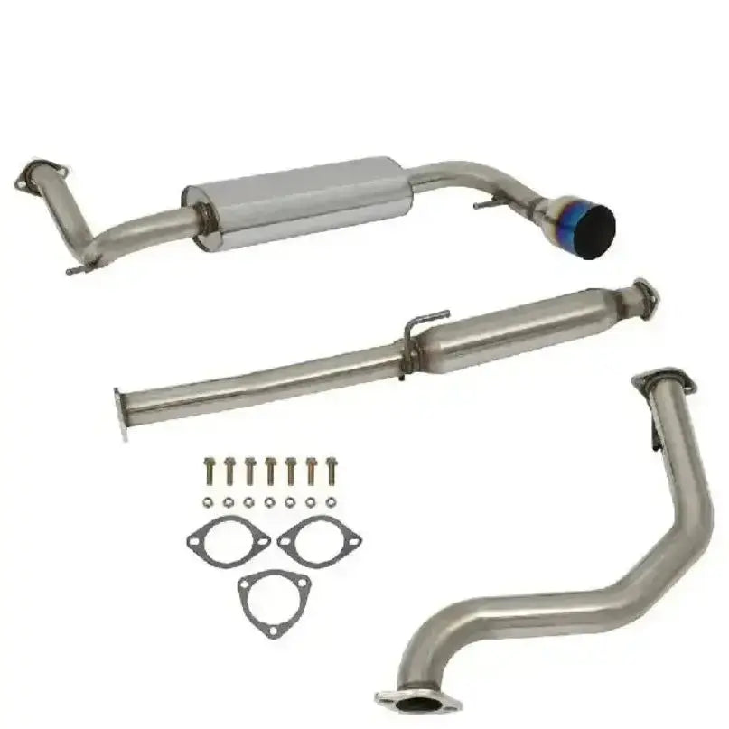 For 1990-1991 Honda CRX 1.5L 4.5" Burnt Muffler Tip Racing Catback Exhaust System