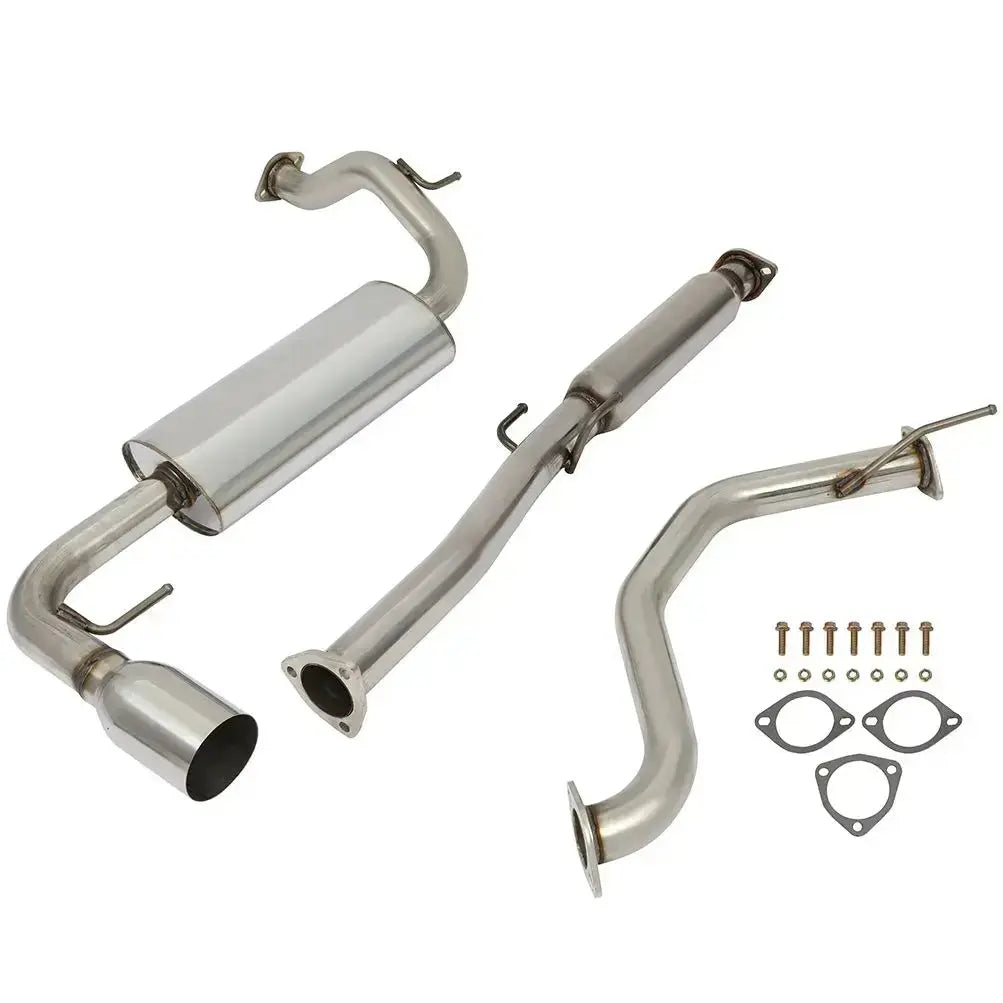 For 1990-1991 Honda CRX 1.5L 4" Rolled Muffler Tip Racing Catback Exhaust System