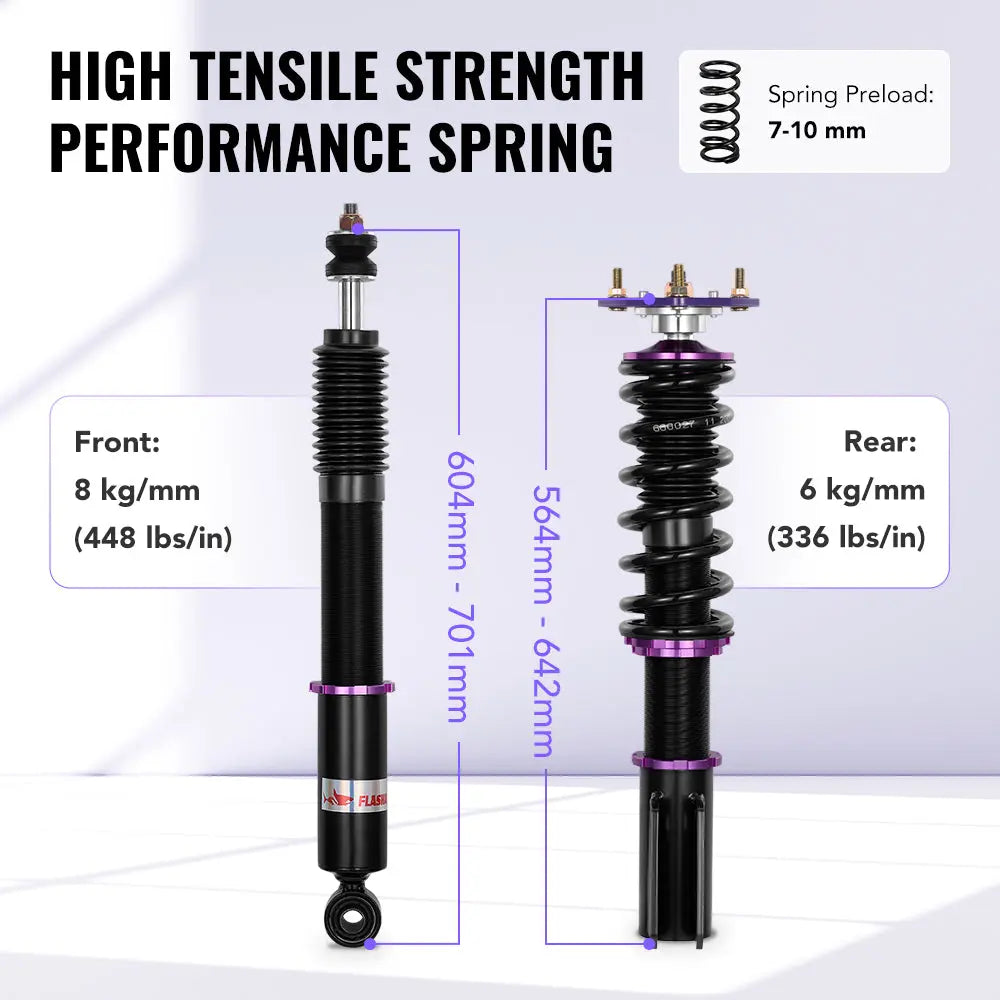 For 2004-2006 Scion XB 2000-2005 Toyota Echo Coilover Suspension Lowering kit