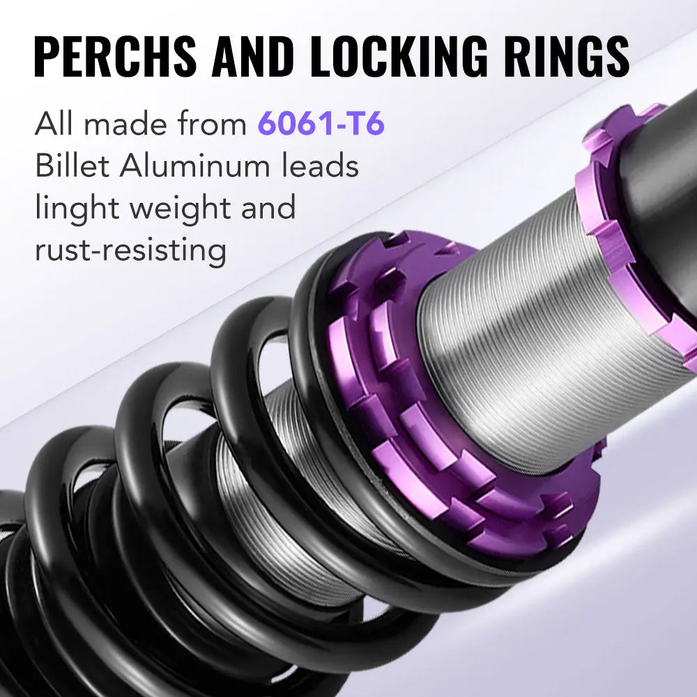 For 2007-2015 MINI Cooper FWD (R56/R57/R58/R59) 32-Way Damping Coilover Shock Absorbers Struts | Flashark
