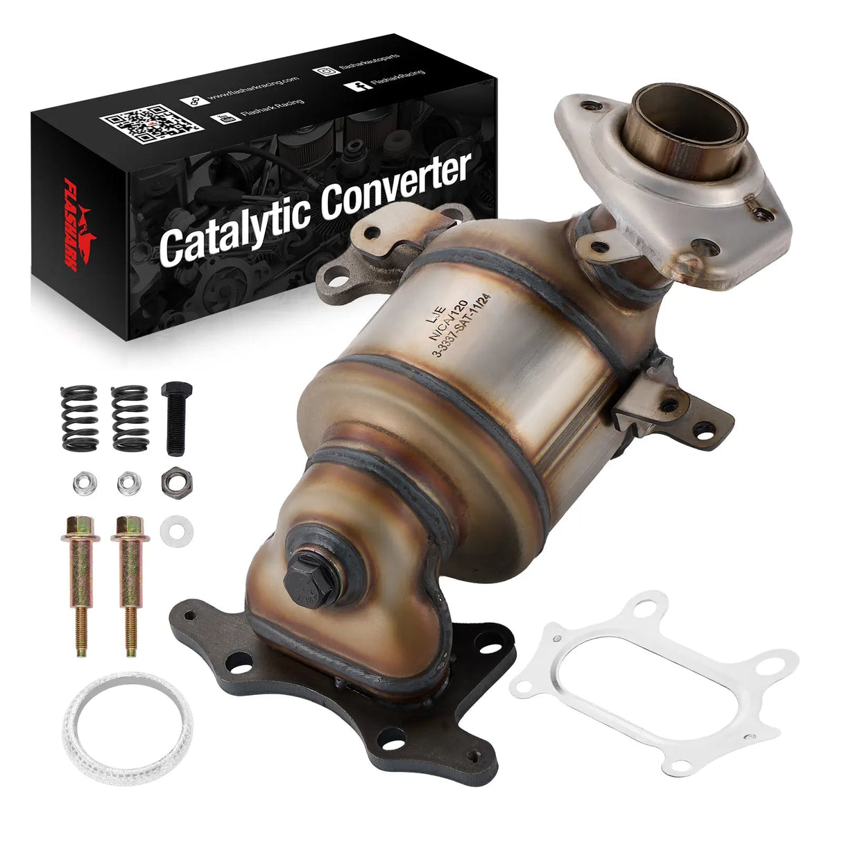 Front Catalytic Converter For 2007-2008 & 2015-2020 Honda Fit L4 1.5L-Direct Fit,E.P.A. Compliant Flashark