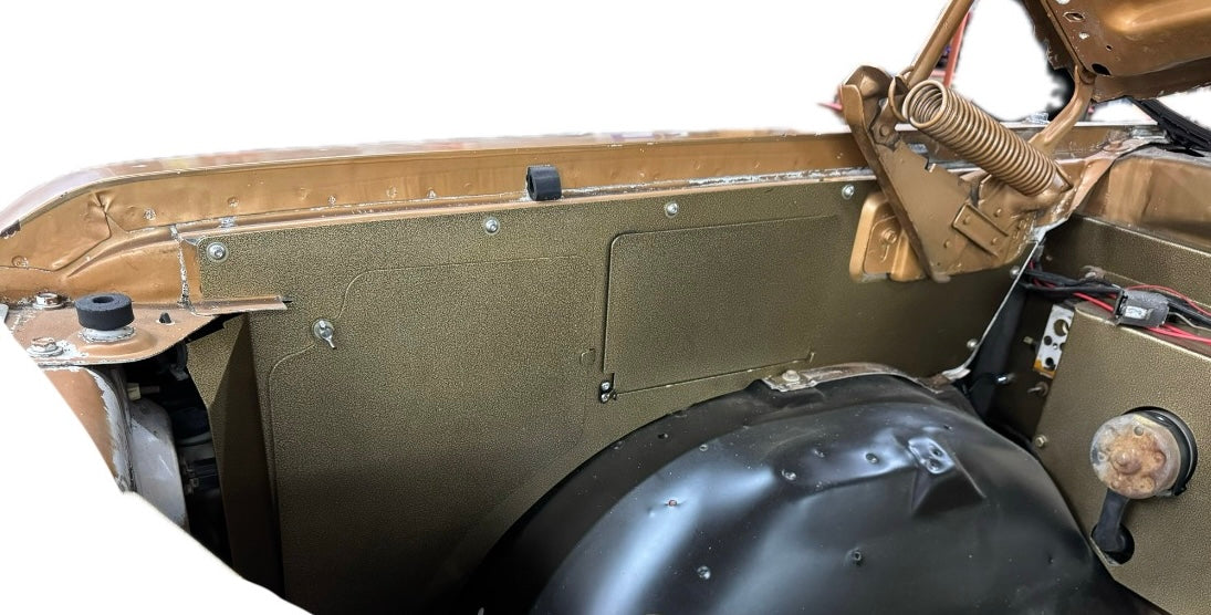72-93 Ram Inner Fender Smooth Wire Tuck Panels Far From Stock